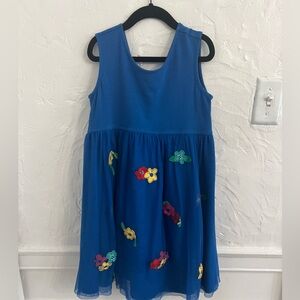 Hanna Andersson size 130 blue floral dress